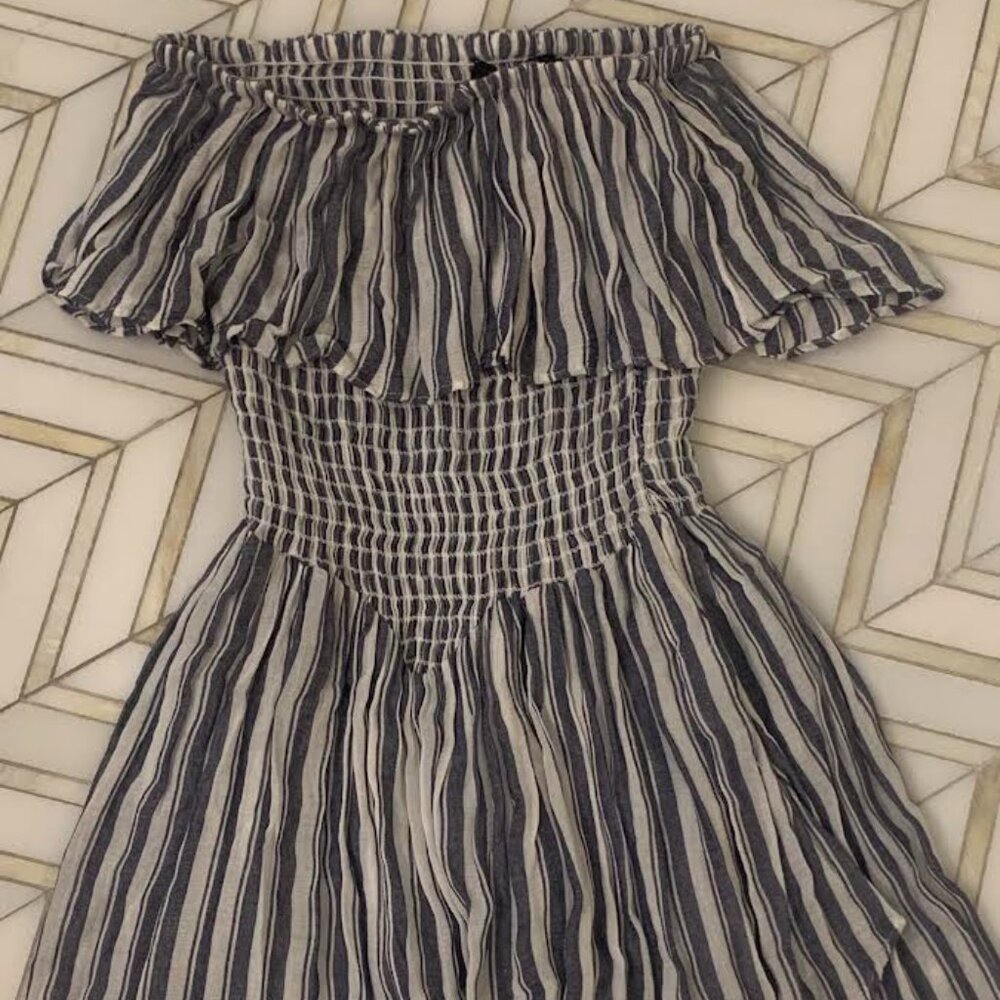 Blue Life Strapless Romper